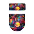thumbnail image 5 of COEQINE Multicolor Drum Set Toilet Lid Cover and Toilet Tank Cover, Replacement Easy Installation Polyester Fabric with a 2-Piece Toilet Cover Set, 5 of 7
