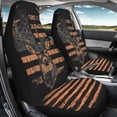 thumbnail image 3 of Garronmavis Front Car Seat Cover American Flag Deer 2 Pack Breathable Car Seat Cover of 2 Elastic Interior Accessories Easy to Install Universal fit for Most of SUV,Sedan,Trucks, 3 of 7