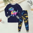 thumbnail image 2 of Bamboo Viscose Toddler Pajamas Boys Girls Baby Pjs Sets Kids Snug fit Long-Sleeve Sleepwear 6-12 Months 12-24 Months 2t 3t 4t 5t 6t 7t 8t 9t Children(Navy,7-8 Years), 2 of 5