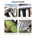 thumbnail image 7 of 4th of July RV Awning Sun Shade Screen 9'X15.3' American USA Flag Mesh Sunscreen Black White And Blue Line Awning Shade Screen with Zipper UV Blocker Completed Kits for RV Motorhome Camper Trailer, 7 of 7