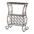 thumbnail image 3 of Pilaster Designs Beckett 15-bottle Metal Free Standing Wine Rack in Pewter, 3 of 6