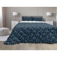 thumbnail image 1 of Music Comforter & Sham Bedding Set, Electric Guitars Drawing Instrument Band Jamming Hard Rock Illustration, 3 pcs Duvet Set Microfiber Filling Quilt, 5 Sizes, Teal Black Violet Blue, by Ambesonne, 1 of 4