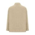 thumbnail image 4 of Tdoqot Women's Shacket Jacket- Button Down Fall Jackets for Women Beige Size 2XL, 4 of 5