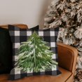 thumbnail image 5 of Christmas Pillow Covers 18x18 Set of 4 Merry Christmas Throw Pillow Covers Buffalo Plaid Christmas Pillows Farmhouse Christmas Decorations Winter Holiday Decor Cushion Case for Home Couch, 5 of 6