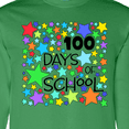 thumbnail image 4 of Inktastic 100 Days of School Colorful Stars Long Sleeve T-Shirt, 4 of 5