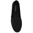 thumbnail image 2 of Soda Flat Women Shoes Linen Canvas Slip On Loafers Memory Foam Gel Insoles OBJI-S All Black 5.5, 2 of 2