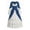 Blue, variant on Anmrize Renaissance Bow Decor Gown, Tiered Cake Skirt Dress, Long Sleeve Historical Costume, Women's Victorian Renaissance Dress Bow Decor Tiered Skirt Long Sleeve Costume Gown, Wine XL