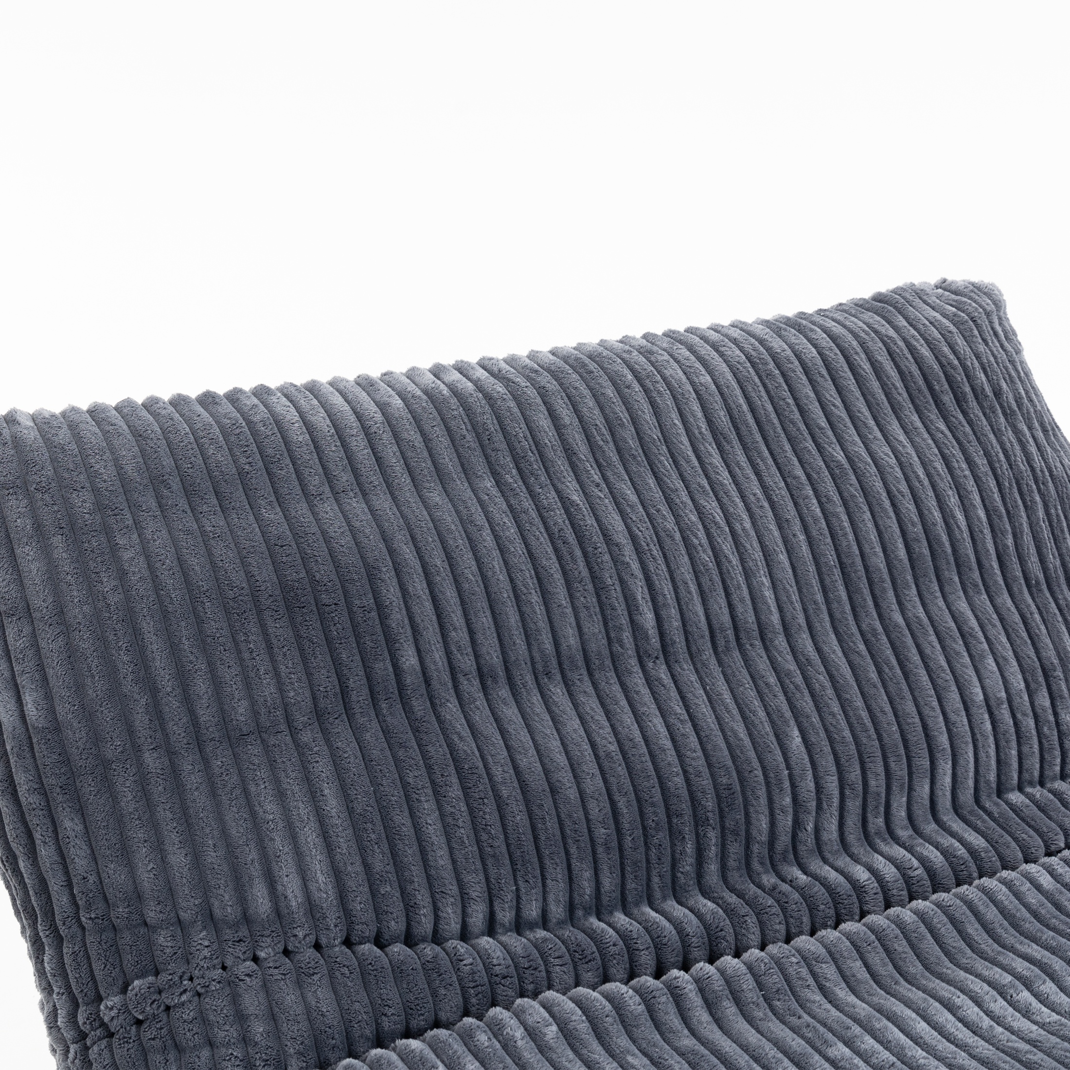 PORKISS Bean Bag Chair for Adults, Comfy Sofa Bean Bag Couch Lounge Soft Corduroy Material Furniture Gift High-Quality Lazy Sofa, Casual Single Sofa, Dark Grey