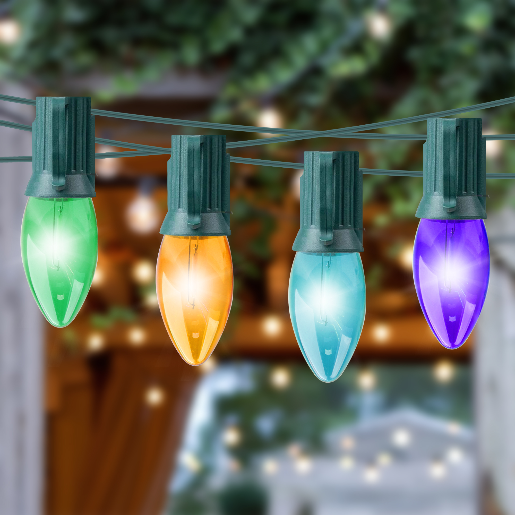 Daybetter 25.7ft Multicolor C9 Christmas Pathway Lights photo 6