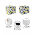 thumbnail image 2 of Fsddascl Summer Lemon Toaster Cover 2 Slice, Small Kitchen Appliance Covers, Watercolor Yellow Blue Garden Floral Toaster Oven Cover with Loop, Bread Machine Cover Polyester Dust Cover Protection, 2 of 5