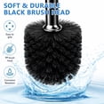 thumbnail image 3 of SUGARDAY Toilet Bowl Brush and Caddy with Plunger Set for Bathroom Toilet Brush Cleaner and Holder Toilet Scrubber Black, 3 of 7