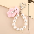thumbnail image 5 of RUISINERY Fashionable Sturdy Plush Lovely Bear Keychain With Pearls Chain Soft and Stylish Accessory for Bags and Keys Ornament, 5 of 8