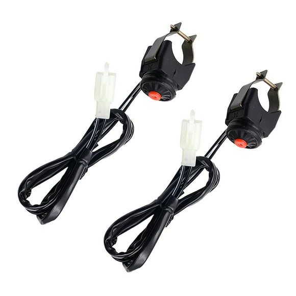 2x Manillar de Motocicleta 7/8 '' ATV Starter Interruptor de Apagado Botón Rojo