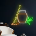 thumbnail image 2 of Handmadetneonsign Honey Neon Sign, Honey Led Sign, Honey Led Light, Bee Neon Light, Custom Nursery, 2 of 5