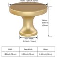 thumbnail image 2 of homdiy Gold Cabinet Knobs 25 Pack Round Solid Drawer Knobs Modern Dresser Knobs Kitchen Cabinet Hardware Knobs for Bathroom Cabinets, 2 of 6