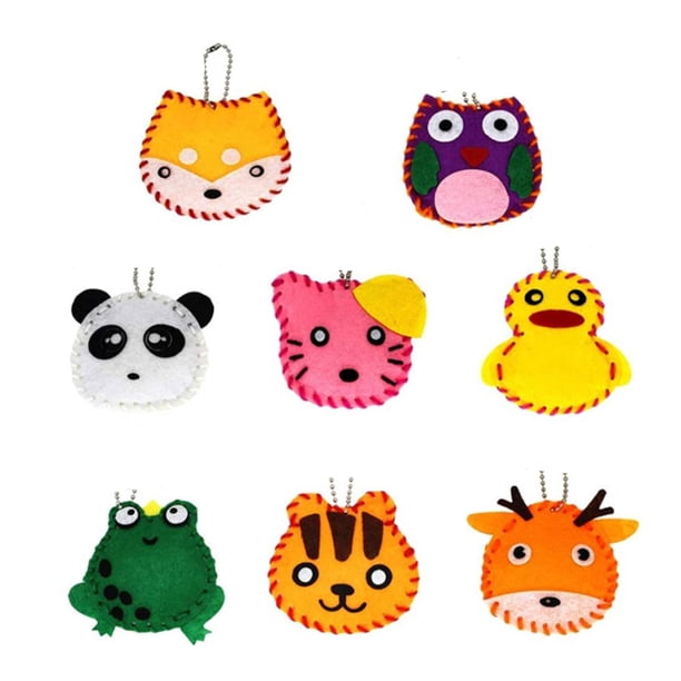 Kit De Costura Niños Fieltro Animal | Aprende A Coser Fácil | Manualidades Sin Pegamento | Regalo Educativo