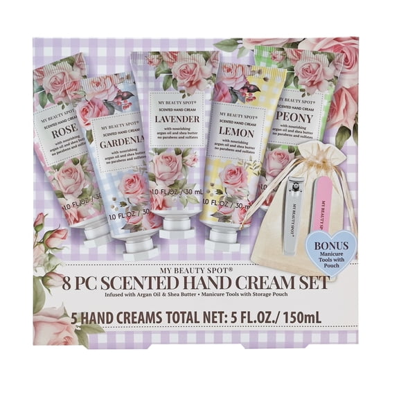 My Beauty Spot Mother's Day Hand Cream 8 Piece Gift Set in Purple