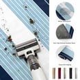 thumbnail image 5 of Area Rugs 5'x7', Navy Blue Aqua Stripe Carpet Runner Indoor Outdoor Rugs Home Decor Aesthetic, Modern Art Horizontal Striped Non Slip Mats Washable Accent Rug for Living Room Bedroom, 5 of 8
