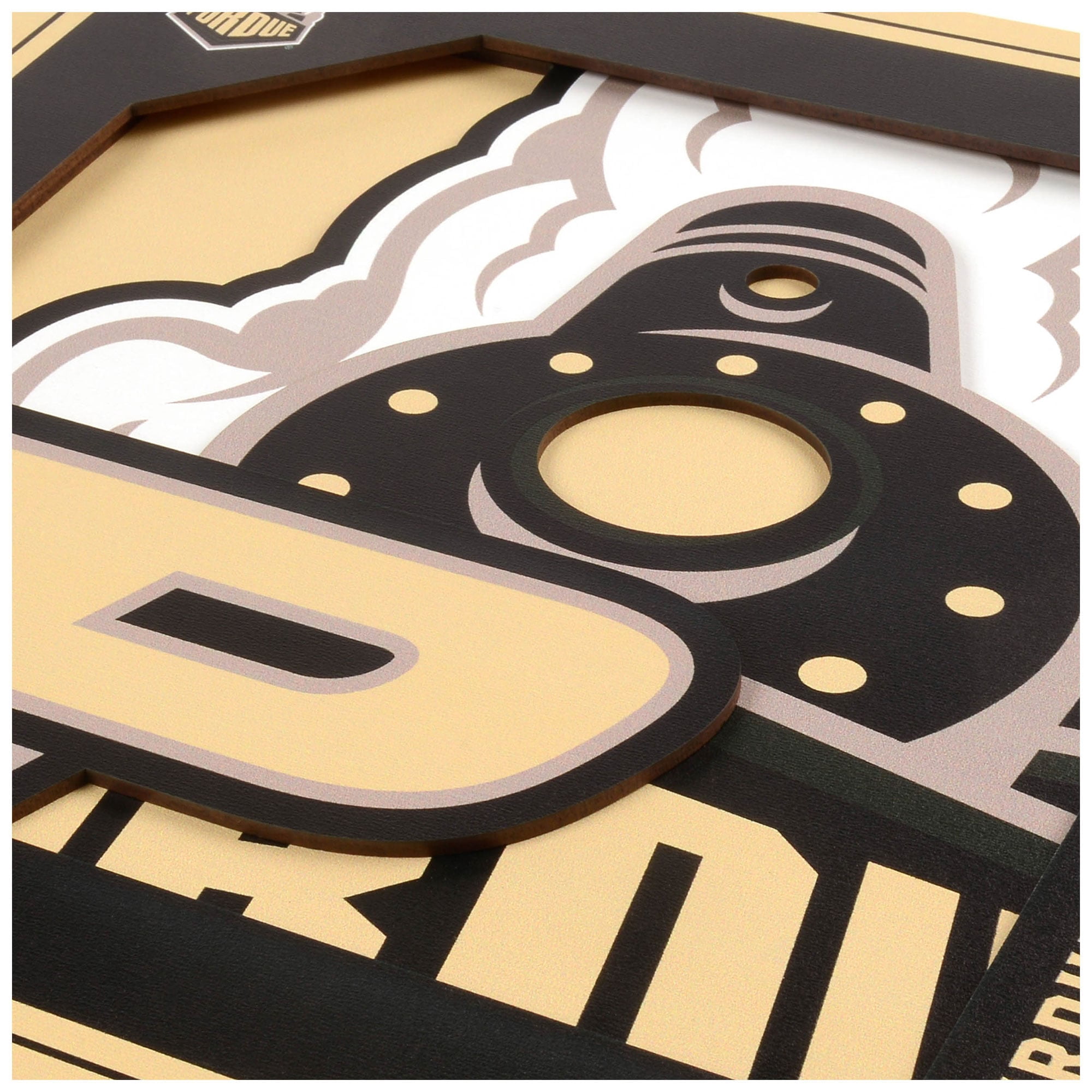 PrdeBoilermker12''x12''3DLogoWllrt