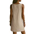 thumbnail image 7 of Bosfbaoi Dresses for Women Casual A-Line Shift Dress Loose V-Neck Sleeveless Tunic Dress with Pockets Summer Dresses for Women 2026, 7 of 7