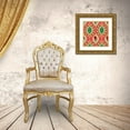 thumbnail image 3 of Metz, Andi 20x20 Gold Ornate Wood Framed with Double Matting Museum Art Print Titled - Chili Fiesta Pattern IV, 3 of 4