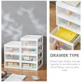 thumbnail image 6 of ifundom White Layered Desktop Box Organizer for Office and Home Storage Solutions, 6 of 6