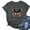 Gray, variant on Womens Butterfly Print T-Shirt Colorful Insect Design Round Neck Short Sleeve Top Black Light Blue Dark Blue Pink White Wine Gray Khaki Green Army Green