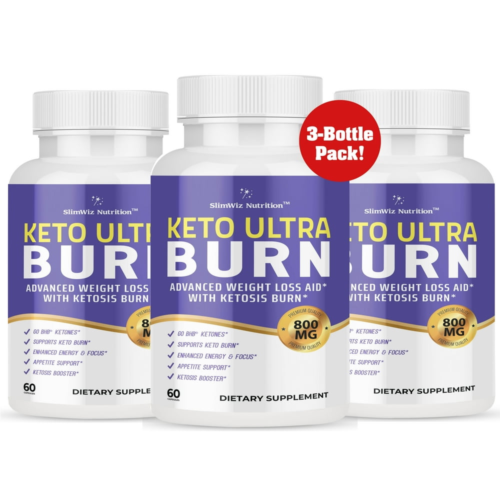 3Pack Keto Ultra Burn Keto Fat Burner For Women Men Keto BHB Pills