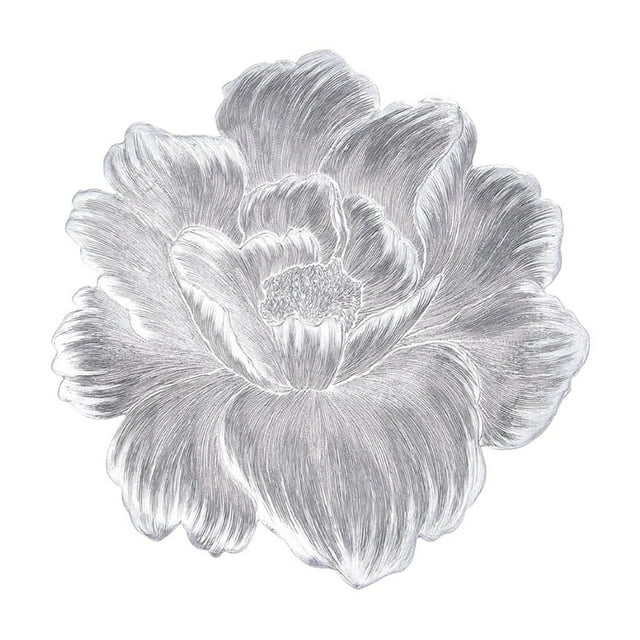 Simulation Flower PVC Table Mat Gold Stamping Waterproof Non Slip Heat Insulation Elegant Decoration Protection Dining Table Suitable For Kitchen
