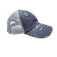 thumbnail image 3 of Women Baseball Caps with Ponytail Hole Washed Dad Hat Criss Cross Ponycaps for Women Vintage Outdoor Sports Sun Hat, 3 of 5