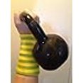 thumbnail image 3 of Coussinets de Protection pour Poignet Kettlebell (Rayures Vertes/jaunes), 3 of 4