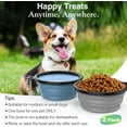 thumbnail image 5 of Pawaboo Collapsible Dog Bowls 2 Pack, Silicone Feeding Watering Bowls with Lids & Carabiners for Dogs Cats, Portable Water Feeder Food Bowl for Walking Traveling Home Use, Blue + Grey, 5 of 6