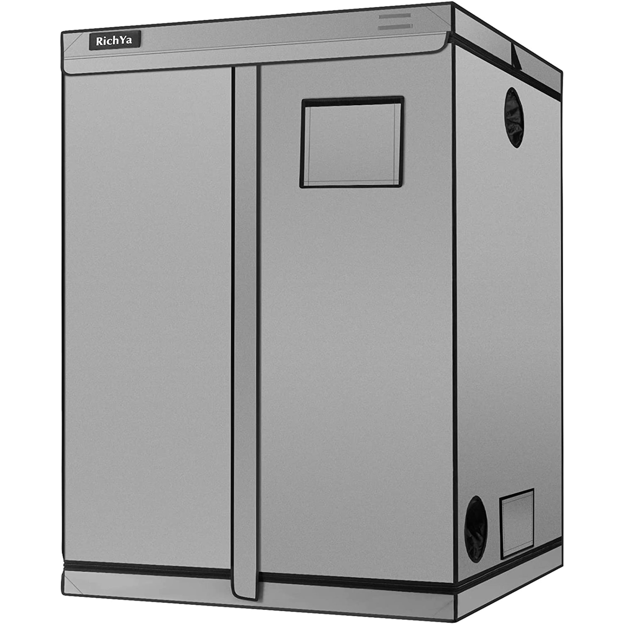 RichYa 4X4 Grow Tent 48''x48''x80'' Plants Tent Oxford Cloth, PE Coating,  Reflective Cloth, Painted Iron Pipe with Observation Window and Floor Tray  for Indoor Plant Growing - Walmart.com