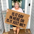 thumbnail image 6 of 1X Gay Floor Mat Fugrandkids Welcome (Others Tolerated) Doormat Rug Custom Door Matfront Door Outdoor Entrance Porch Mat With Slip Polyester Floor Mat Carpet, 6 of 7