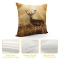 thumbnail image 4 of Orinice Deer Graphic Decorative Throw Pillow Cover for Home Couch Living Room Bed Sofa, Zipper Closure, 1PC 20x20in, 4 of 5