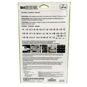 Hy-Ko 3 Vinyl Self-Adhesive Black Letters and Numbers Kit, 184 Pieces