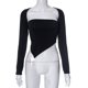 thumbnail image 3 of Tops De Tubo Ajustados Y2K Bodycon Tube Tops 2pcs Mujeres Crop Tops Casual Salir Ropa (Negro S) Ygjytge para Mujer Negro T M, 3 of 8