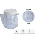 thumbnail image 3 of for Blender Replacement Parts, 4937 Mini Osterizer Blender Jar Accessory, Cup Mini Plastic Jars with Lids (),3 x Mixing tank,Transparent, 3 of 9