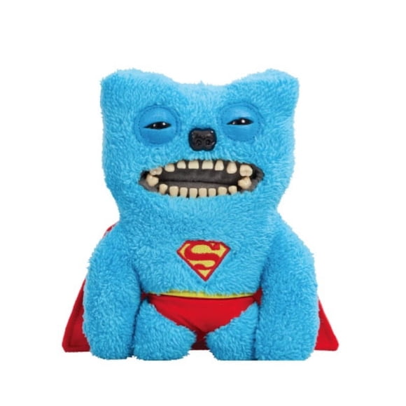 Monstruo de dientes genuino y lindo de Fuggler, serie de marca compartida de DC, Batman, Superman, Joker, lindo juguete de peluche de parodia