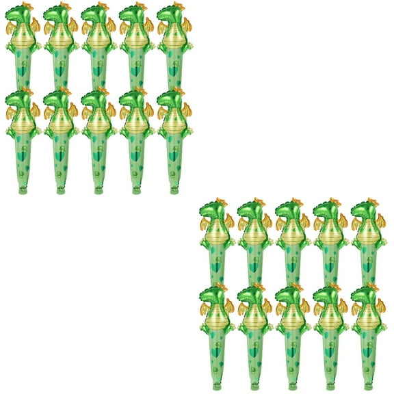 HOMEMAXS 100 pcs Dinosaur Balloons Dinosaur Birthday Balloon Animal Stick Balloon Party Decoration