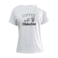 thumbnail image 4 of Camisetas con hombros descubiertos para mujer, camiseta de manga corta, camisetas con hombros descubiertos para niñas, camiseta tipo túnica de moda, camisetas de verano para Blanco Yinane Camiseta para mujer, 4 of 8