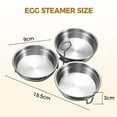 thumbnail image 4 of 304 Stainless Steel 3 Cup Egg Poacher for Breakfast for Home Kitchen Cooking Tool, 4 of 8