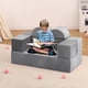thumbnail image 2 of Yeshouse Sofá modular para niños pequeños y niños, juego de sofá de espuma con cojines desmontables, sofá suave convertible para leer, jugar y dormir en el dormitorio o la sala de juegos, 2 of 8