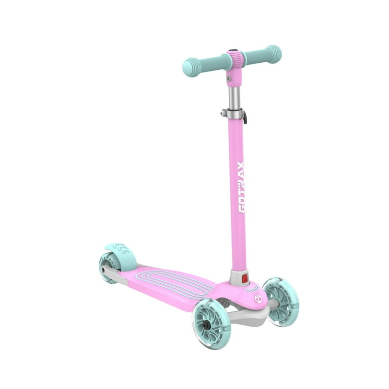 GOTRAX Bobloo 3-Wheel Light-Up Kick Scooter For Kids,Pink