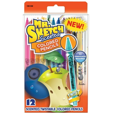 Mr. Sketch® Scented Twistable Colored Pencils, Assorted,