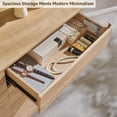 thumbnail image 5 of ACCOHOHO Modern High-Capacity 8 Spacious Drawers Dresser Chest of Drawers - Push-Open Quiet Drawers and Sturdy Base for Bedroom/Living Room，Natural Oak, 5 of 6
