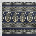 thumbnail image 4 of Soimoi Asian Paisley Print, Velvet Fabric, Decor Sewing Fabric by The Yard 54 Inch Wide,Decorative Fabric for Upholstery and Home Accents, Blue, 4 of 5