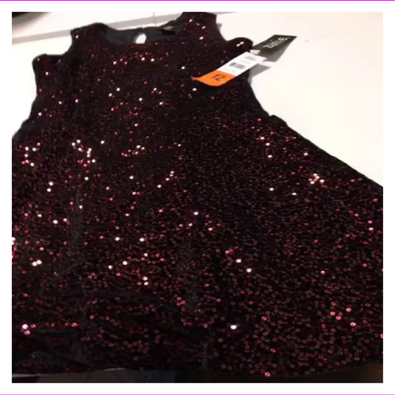 Zunie Girl's Sleeveless Maxi Dress 10/Burg/Black