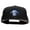Black, variant on Monkey Blue Embroidered Superior Cotton Twill Flat Bill Snapback Prostyle Cap - Royal OSFM