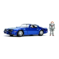 Jada Toys It Chapter 2 Henry Bowers 1977 Pontiac Firebird Die-Cast Model Vehicle & Pennywise Figure Collectibles